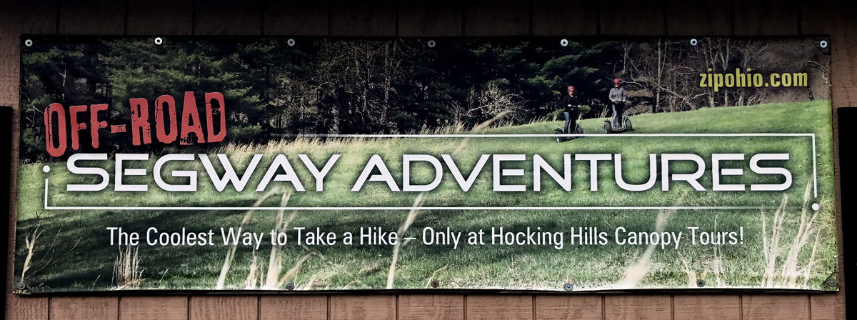 Off-Road Segway Adventure sign